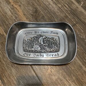 Wilton Armetale “Give Us This Day Our Daily Bread” Serving Platter